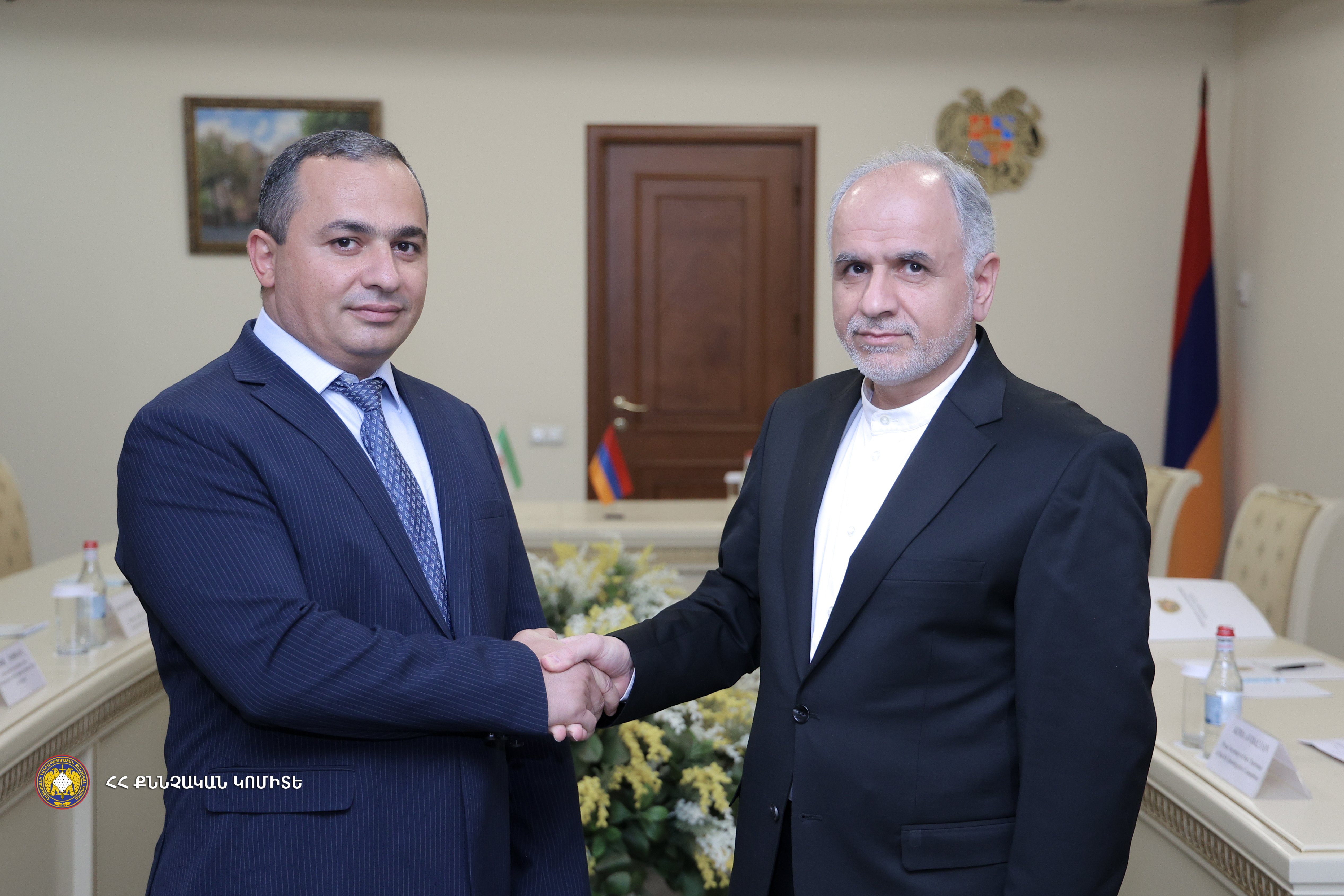 The Chairman of the Investigative Committee, Artur Poghosyan, Received the Delegation Headed by the Minister of Justice of the Islamic Republic of Iran